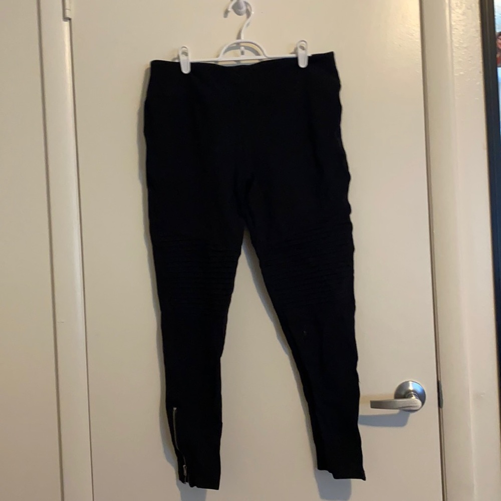 Black Moto Jeggings